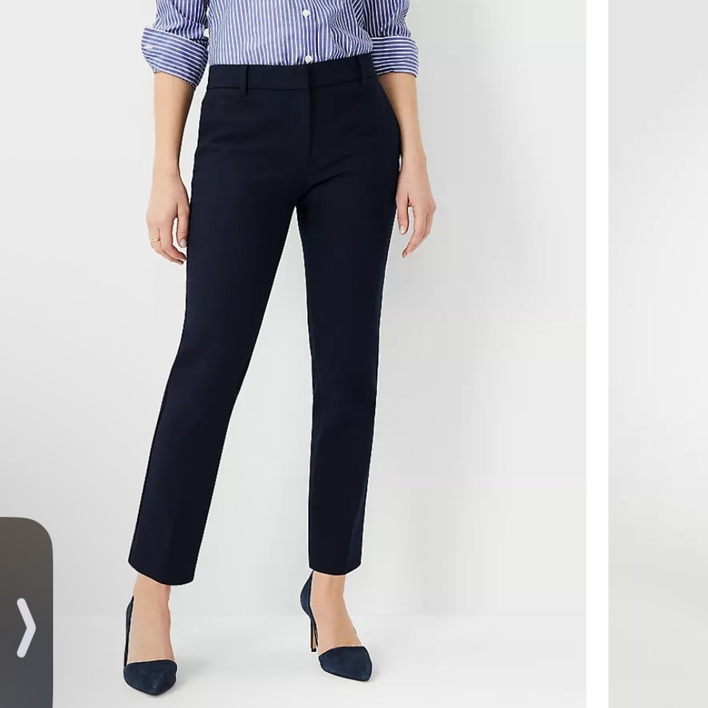 Ann Taylor Eva Ankle Pant - Navy